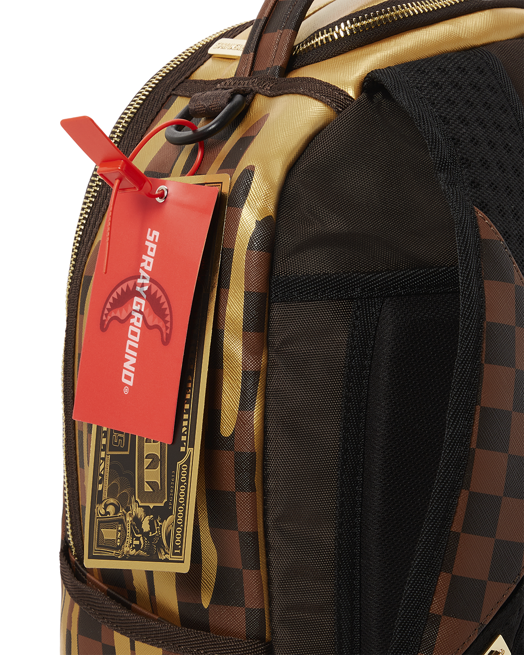 SPRAYGROUND DUFFLE BAG SHARK IN PARIS MINI DUFFLE Unisex Brown