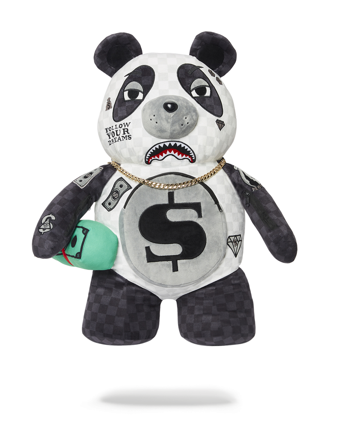 SPRAYGROUND® BACKPACK MONEYBEAR TEDDYBEAR BACKPACK PANDA PANDA PANDA