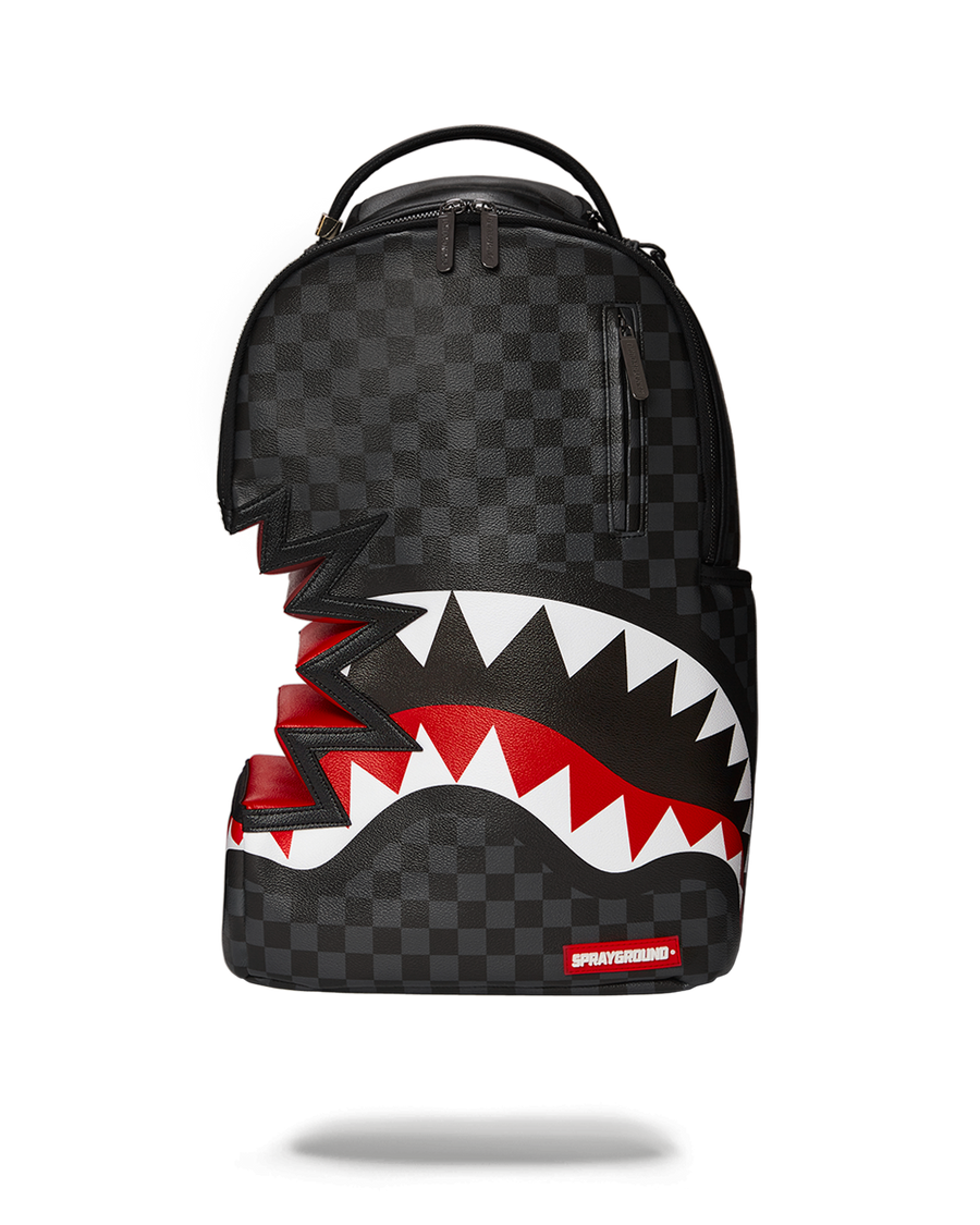 SPRAYGROUND® BACKPACK SHARK BITE SHARKS IN PARIS GRAY BACKPACK (DLXV)