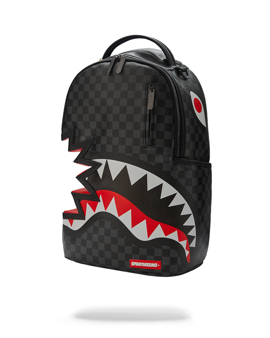 SPRAYGROUND® BACKPACK SHARK BITE SHARKS IN PARIS GRAY BACKPACK (DLXV)