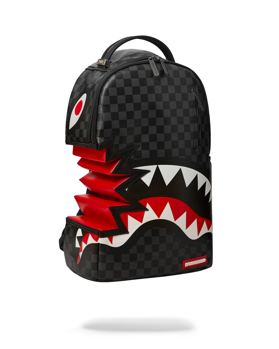 SPRAYGROUND® BACKPACK SHARK BITE SHARKS IN PARIS GRAY BACKPACK (DLXV)