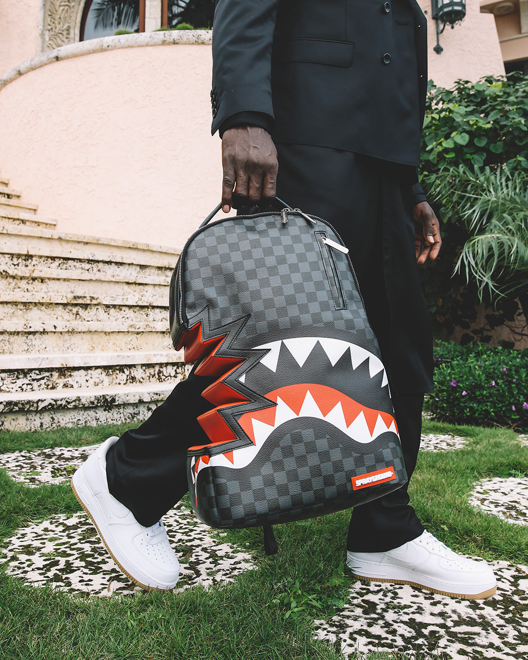 SHARK BITE SHARKS IN PARIS GRAY BACKPACK (DLXV)