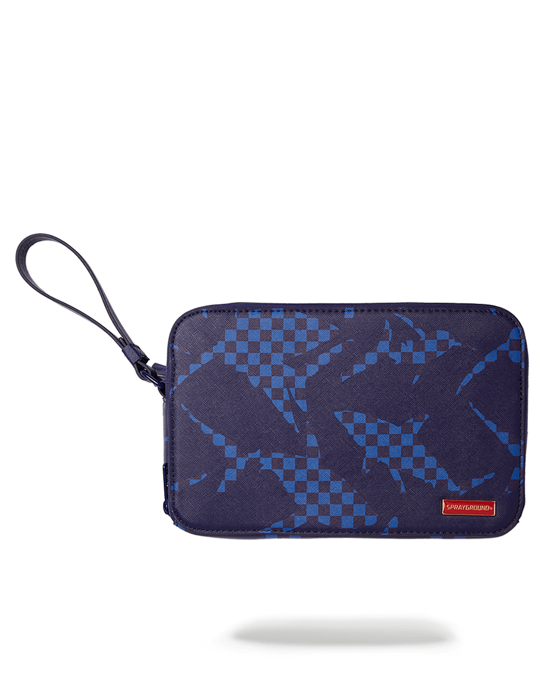 SPRAYGROUND® TOILETRY SHARK CHECK (BLUE) TOILETRY