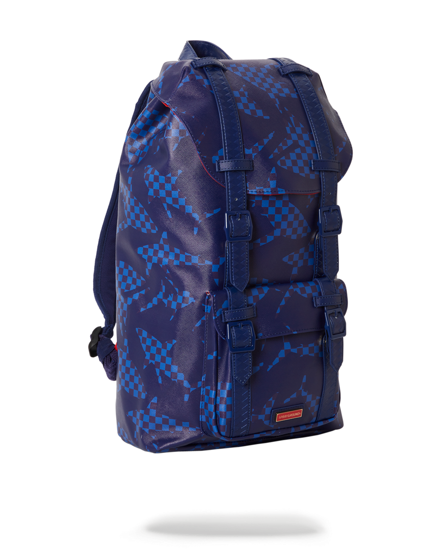 SPRAYGROUND® BACKPACK SHARK CHECK (BLUE) HILLS BACKPACK