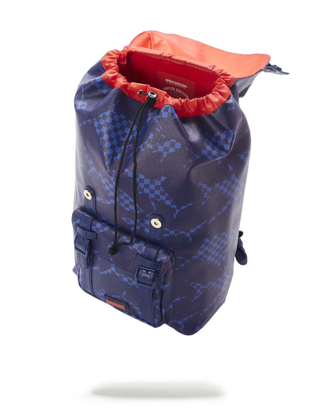 Sprayground - Checkered Shark Backpack - Blue