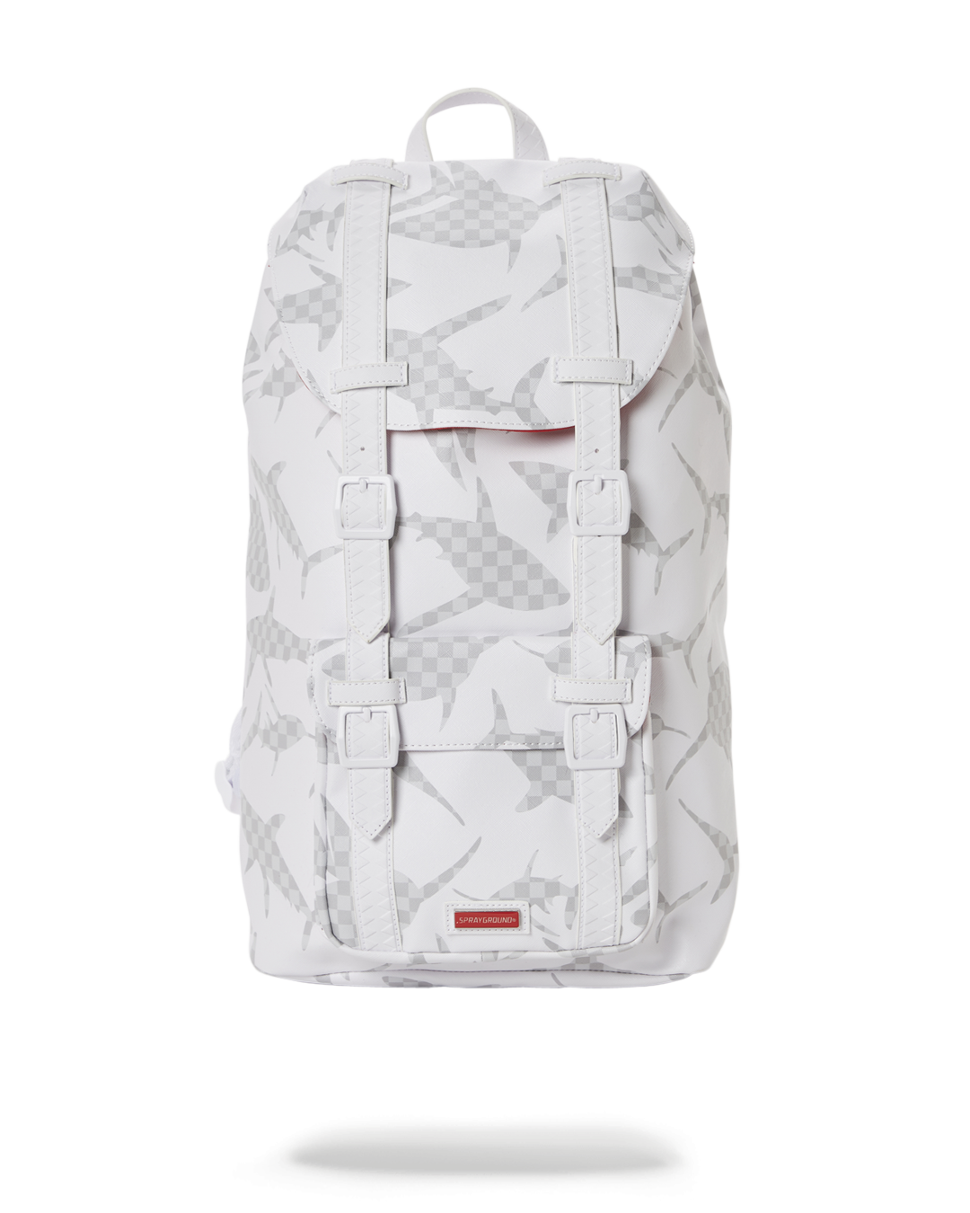 SPRAYGROUND® BACKPACK SHARK CHECK (WHITE) HILLS BACKPACK