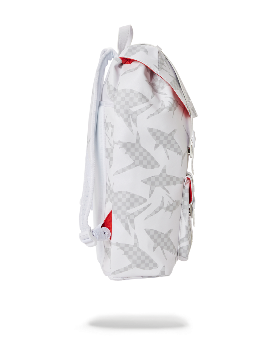 SPRAYGROUND® BACKPACK SHARK CHECK (WHITE) HILLS BACKPACK