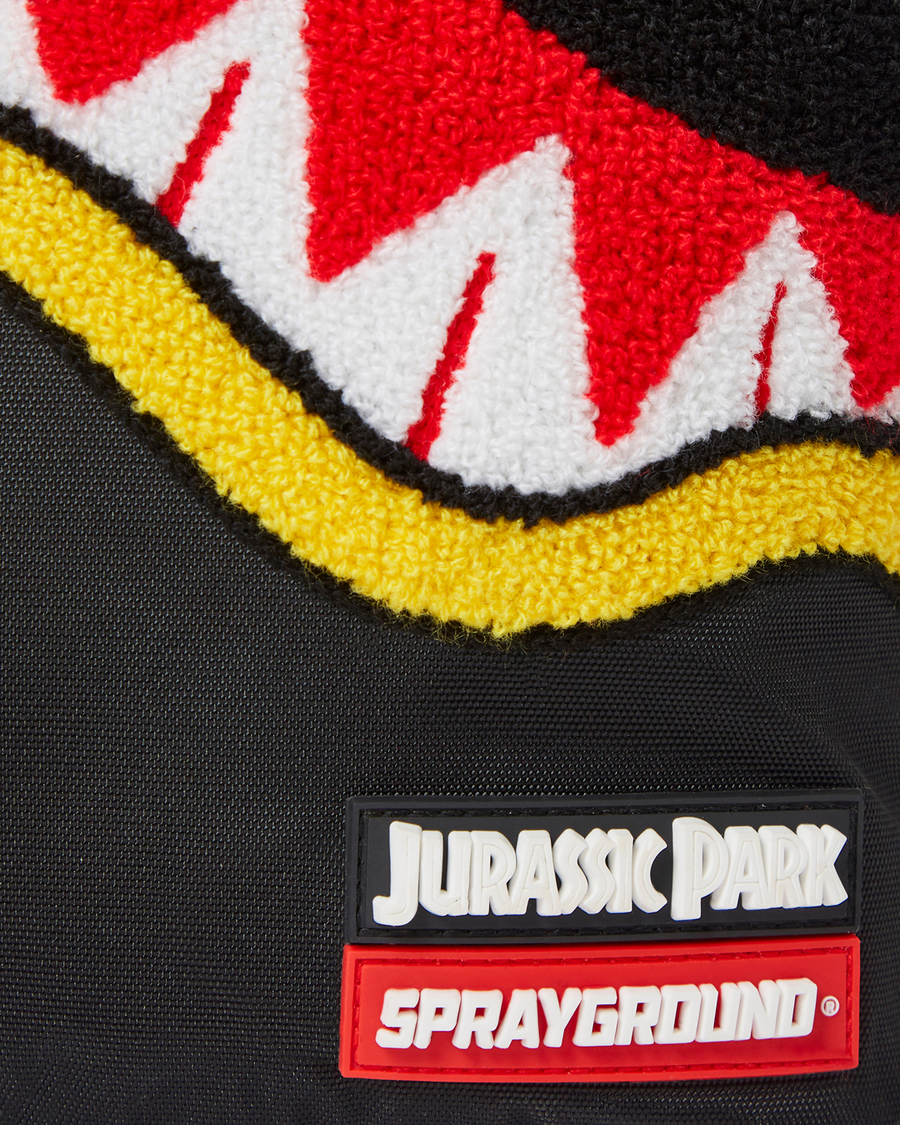 SPRAYGROUND® BACKPACK JURASSIC PARK SHARK "CHENILLE SHARK" BACKPACK (DLXR)