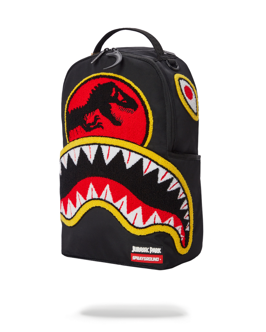 SPRAYGROUND® BACKPACK JURASSIC PARK SHARK "CHENILLE SHARK" BACKPACK (DLXR)