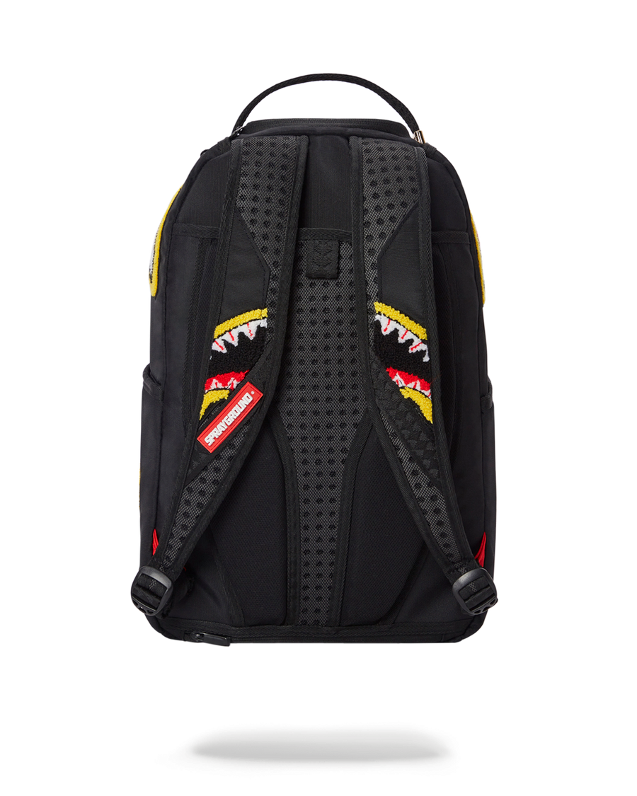 SPRAYGROUND® BACKPACK JURASSIC PARK SHARK "CHENILLE SHARK" BACKPACK (DLXR)