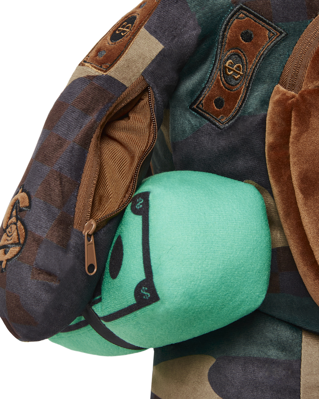 SPRAYGROUND® BACKPACK CAMOCHECK MONEYBEAR TEDDYBEAR BACKPACK