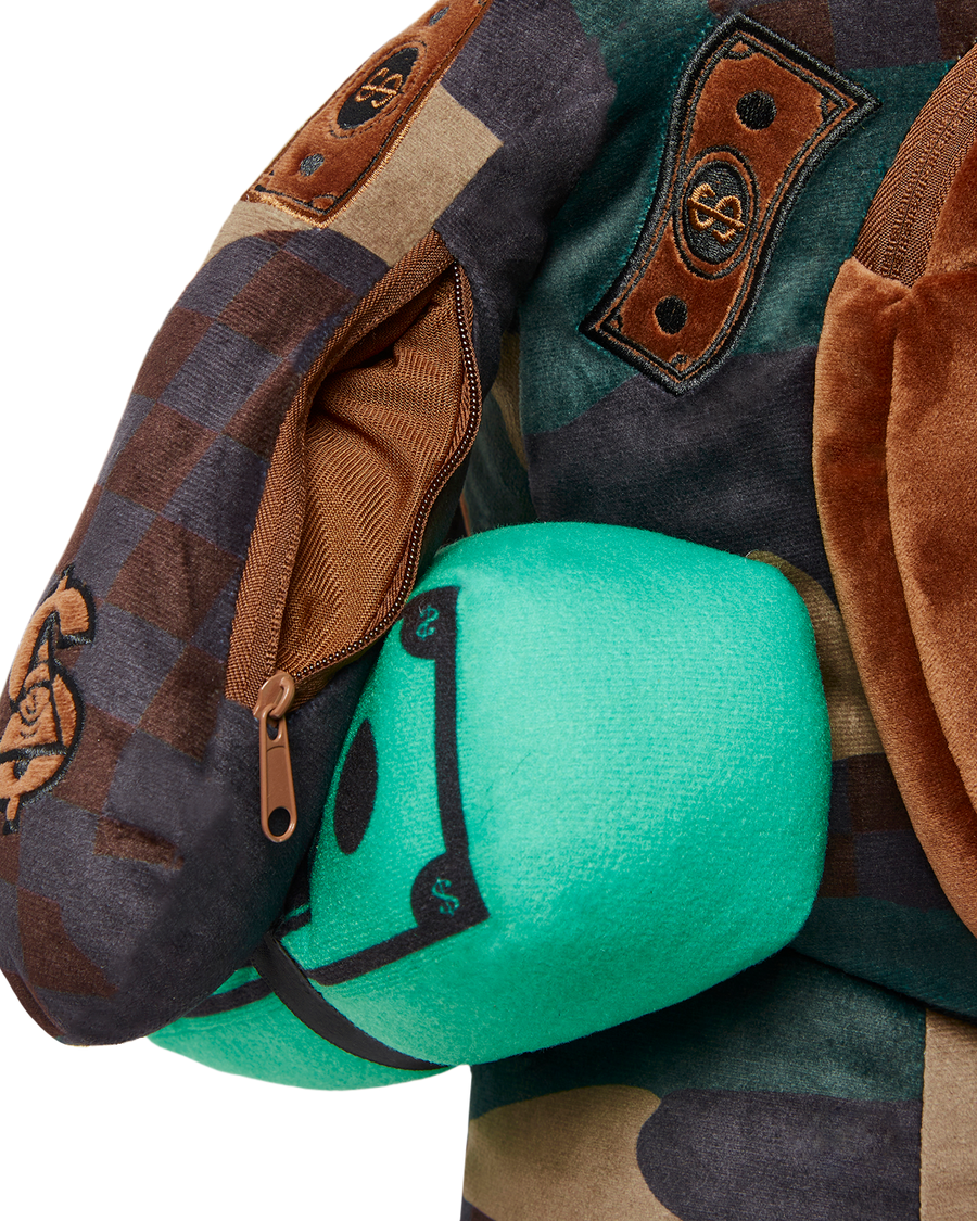 SPRAYGROUND® BACKPACK CAMOCHECK MONEYBEAR TEDDYBEAR BACKPACK