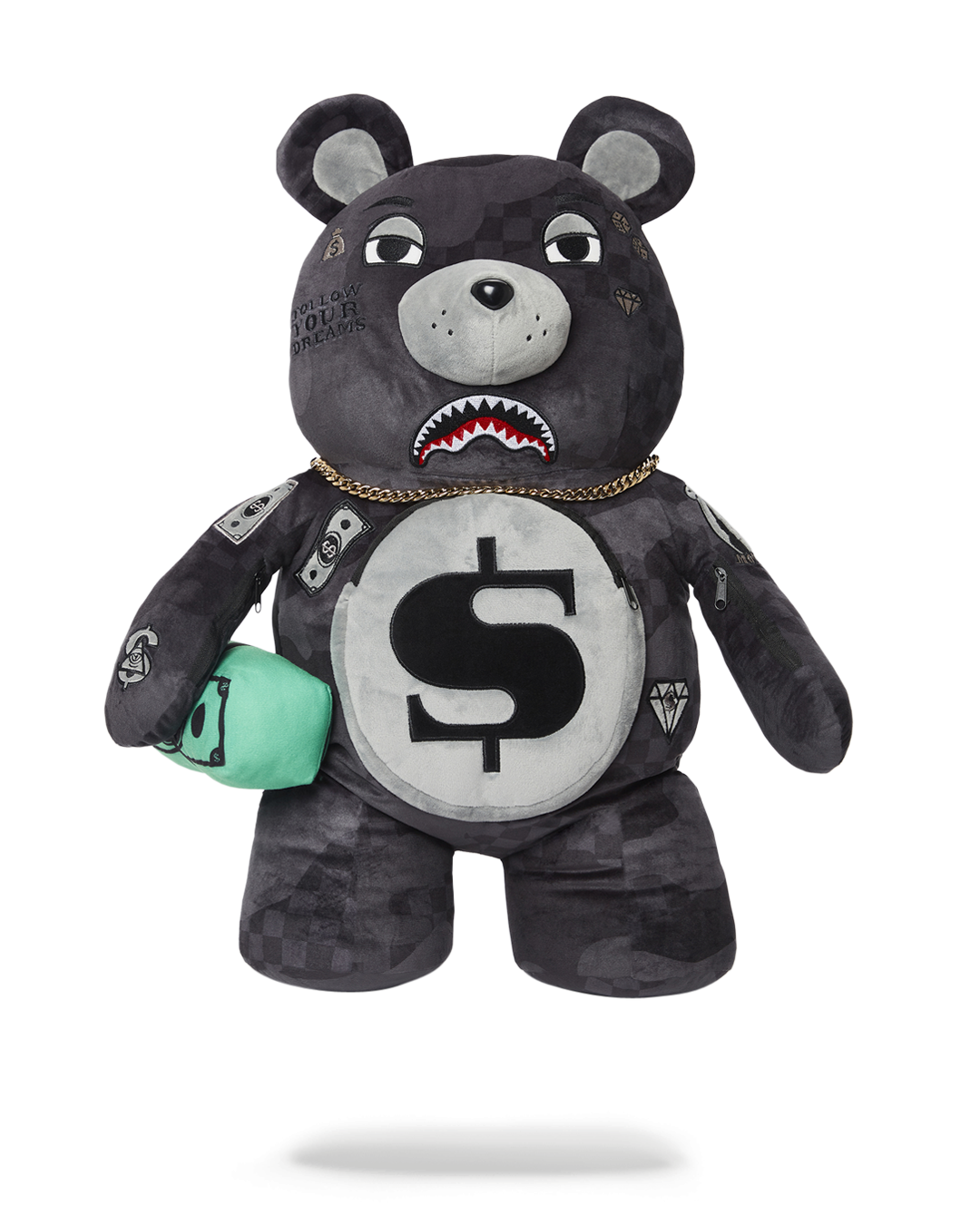 SPRAYGROUND® BACKPACK 3AM NEVER SLEEP MONEYBEAR TEDDYBEAR BACKPACK