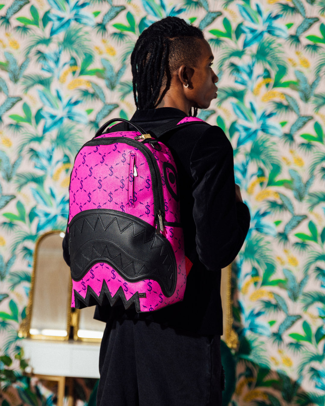 Mochila Bape Bolsas Sprayground Rosa Para De Hombre Bolsa