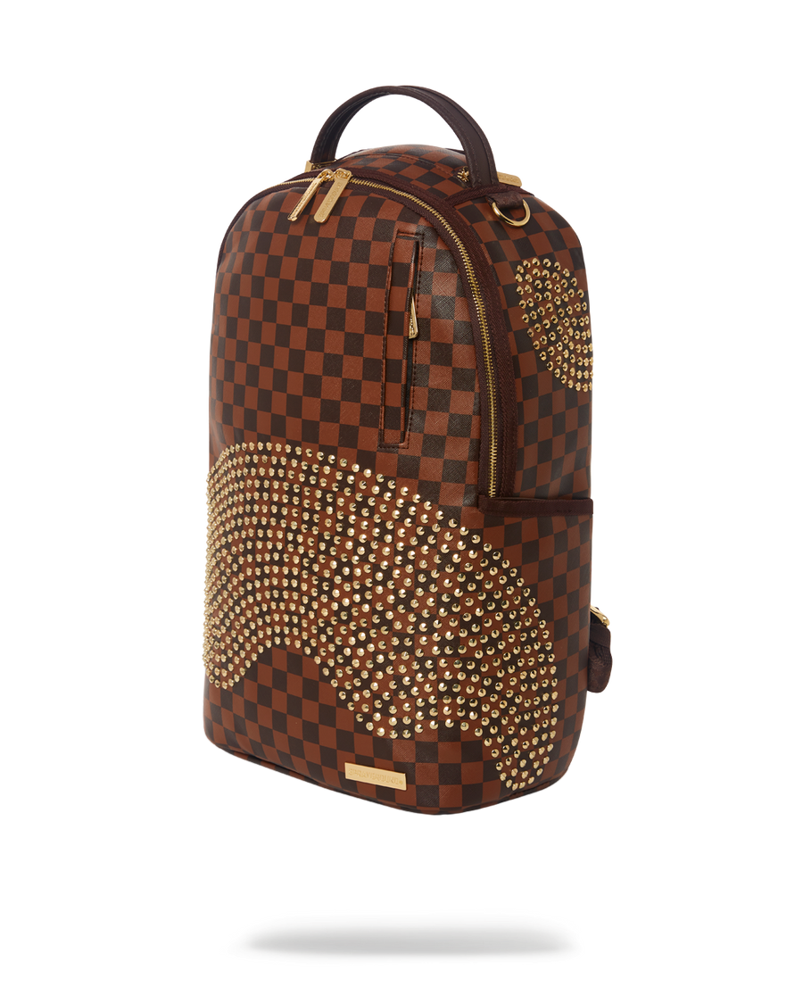 SPRAYGROUND: SHARKS IN PARIS GOLD RIVET BACKPACK