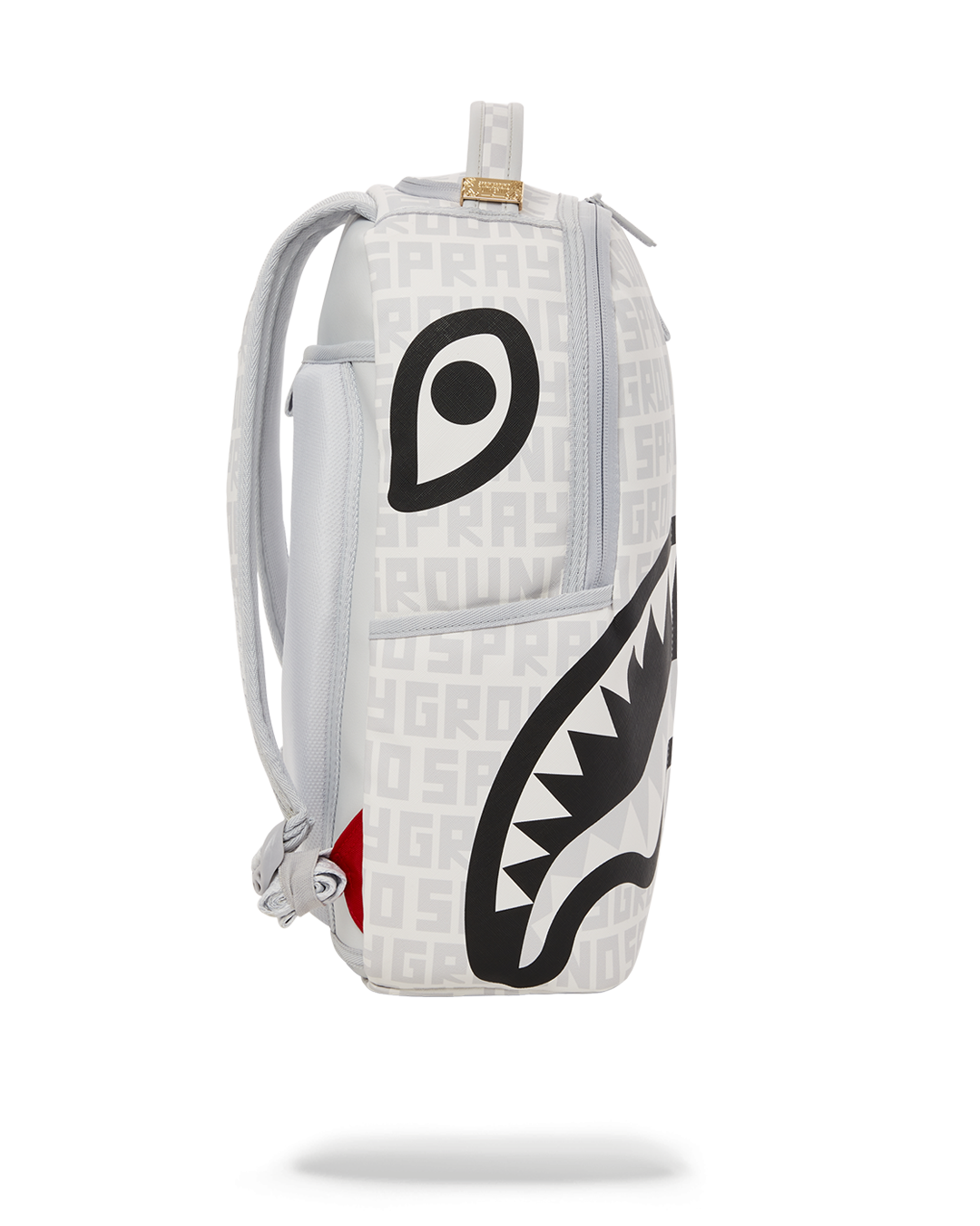 Sprayground Chenille White Marble Shark Duffel