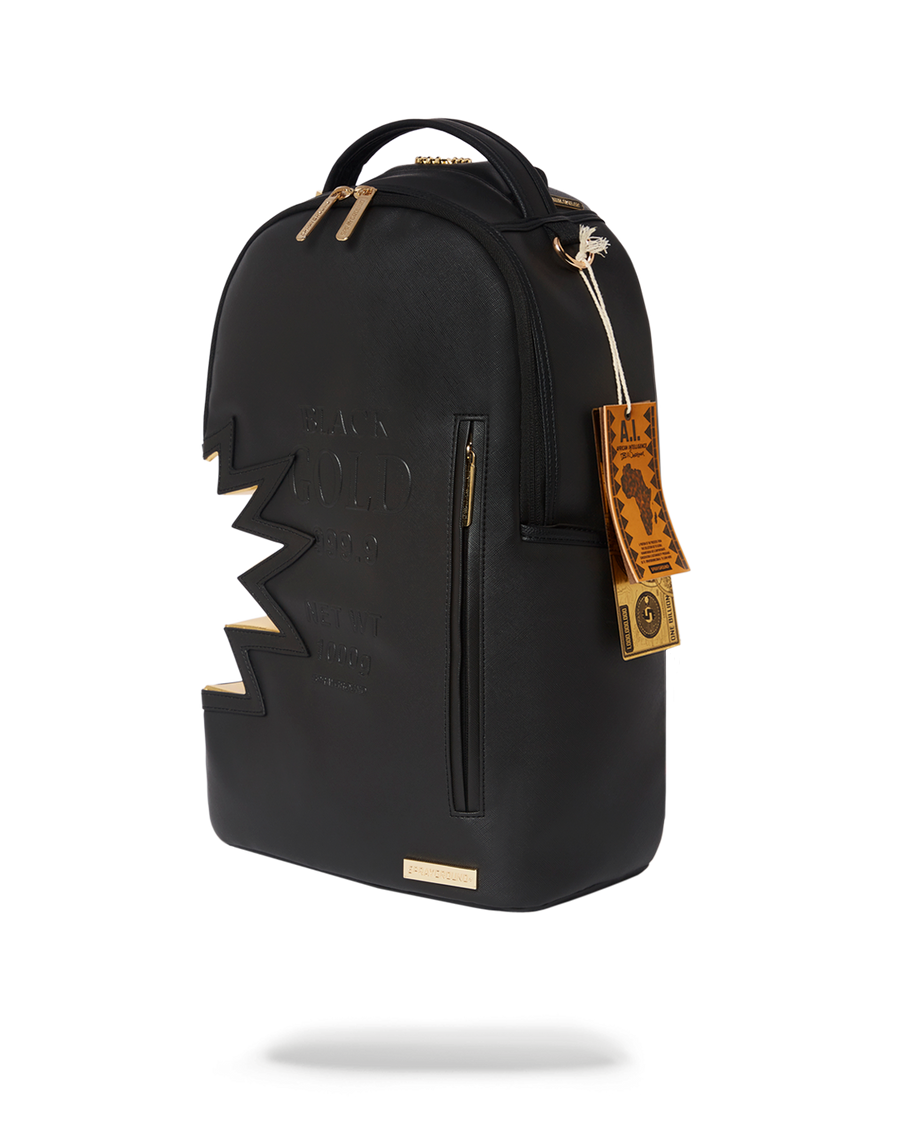 SPRAYGROUND® BACKPACK A.i.3 SHARK BITE BLACK GOLD BACKPACK (DLXV)