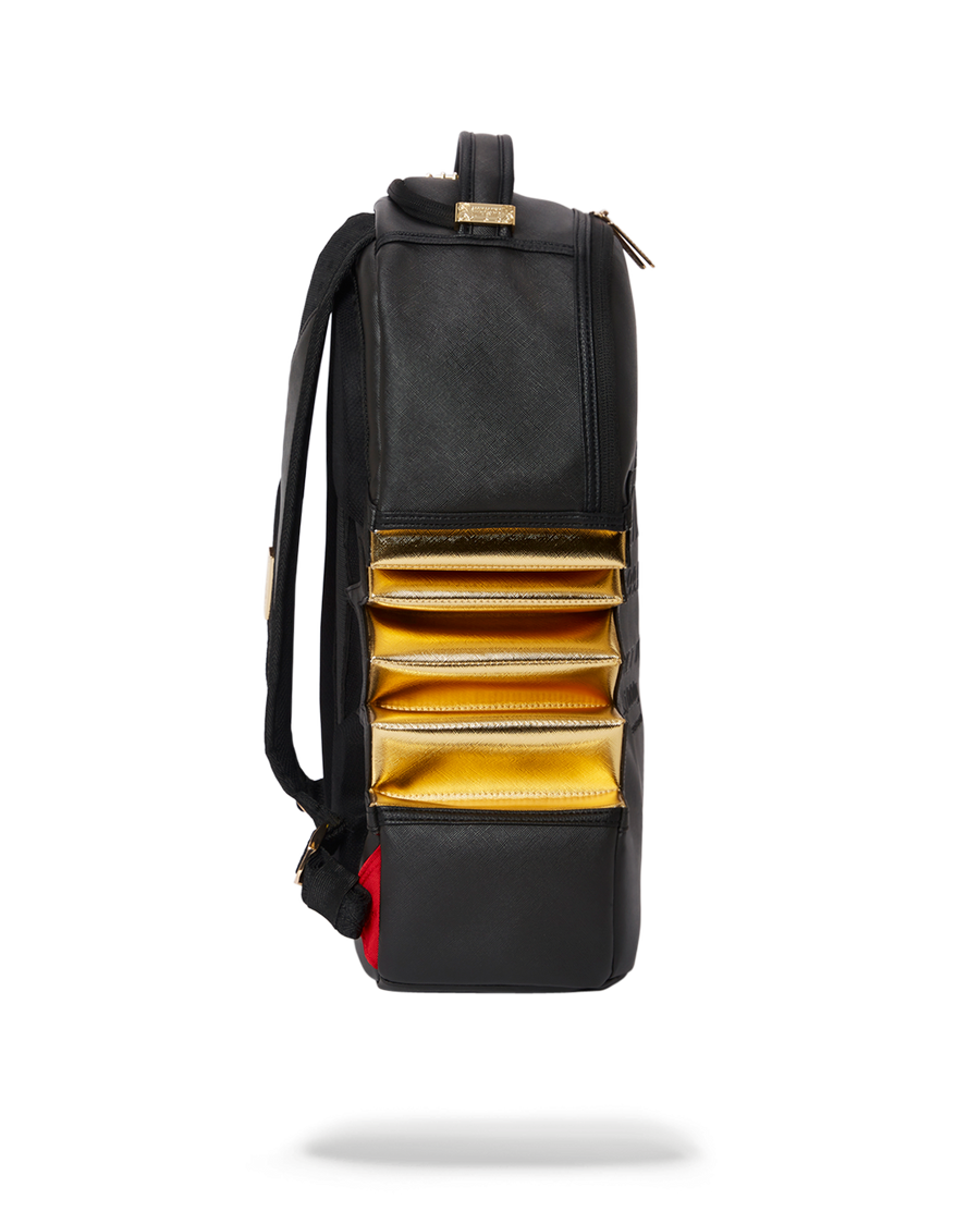 SPRAYGROUND® BACKPACK A.i.3 SHARK BITE BLACK GOLD BACKPACK (DLXV)