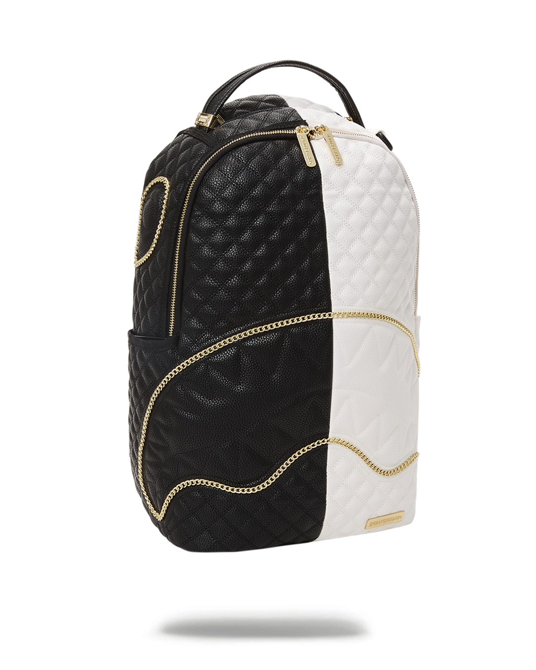 SPRAYGROUND® BACKPACK LEVELED UP SPLIT QUILT SHARK BACKPACK (DLXV)