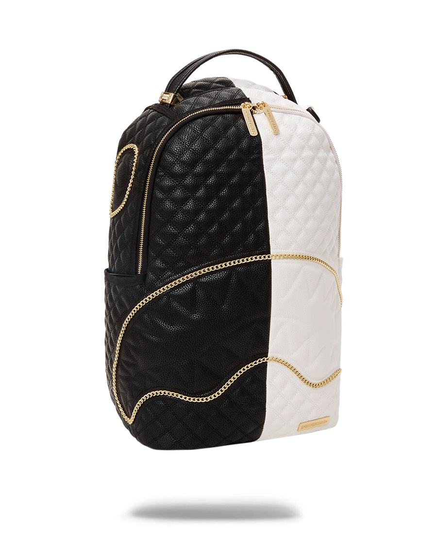 SPRAYGROUND® BACKPACK LEVELED UP SPLIT QUILT SHARK BACKPACK (DLXV)
