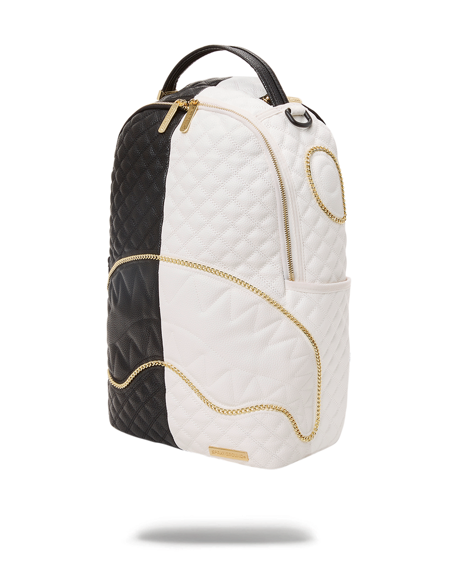 SPRAYGROUND® BACKPACK LEVELED UP SPLIT QUILT SHARK BACKPACK (DLXV)