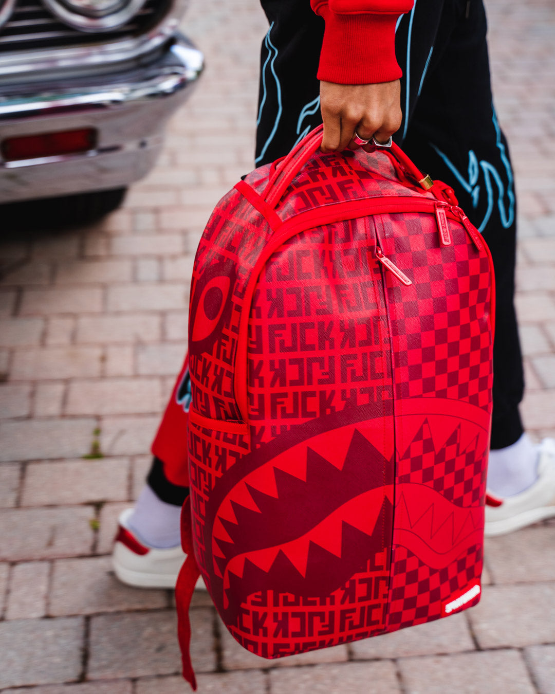 Sprayground veni vidi vici red backpack Clearance