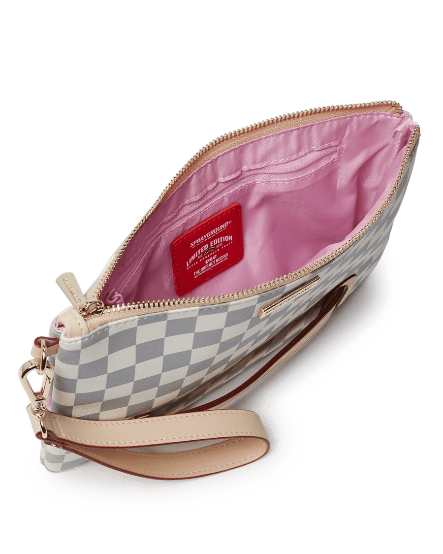 SPRAYGROUND® POUCHETTE ROSE ALL DAY LA PALAIS CROSSOVER CLUTCH