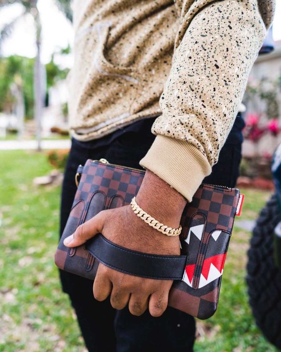 SPRAYGROUND® POUCHETTE XTC SHARKS IN PARIS CROSSOVER CLUTCH