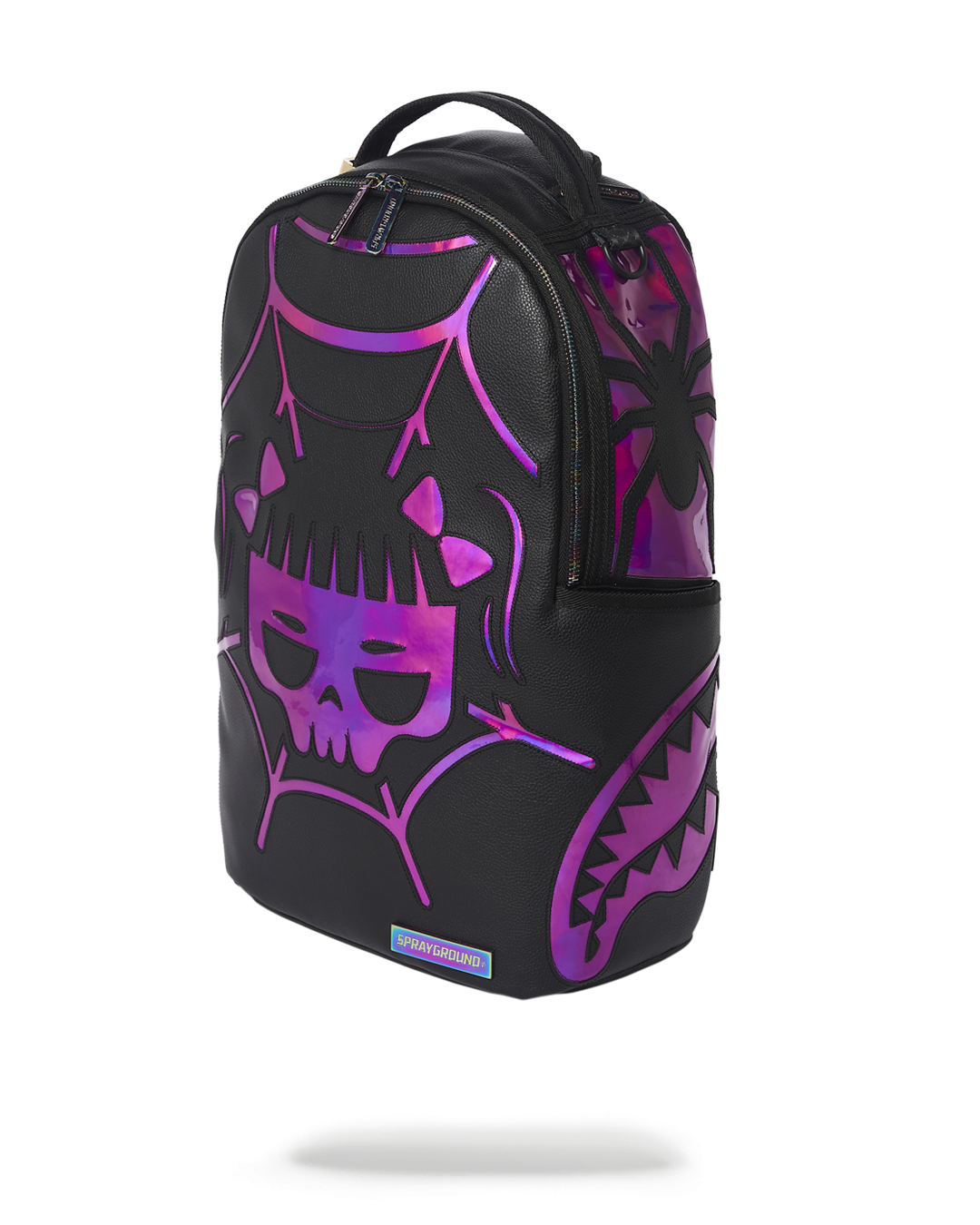 SPRAYGROUND® BACKPACK CAZZU IRIDESCENT CUT & SEW SPIDER SKULL SHARK BACKPACK (DLXV)