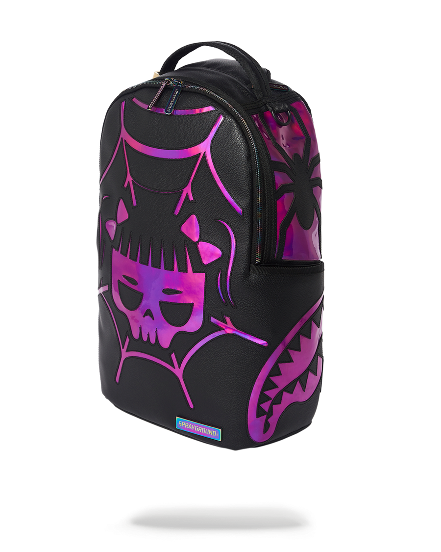 SPRAYGROUND® BACKPACK CAZZU IRIDESCENT CUT & SEW SPIDER SKULL SHARK BACKPACK (DLXV)