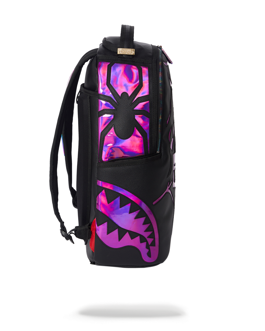 SPRAYGROUND® BACKPACK CAZZU IRIDESCENT CUT & SEW SPIDER SKULL SHARK BACKPACK (DLXV)