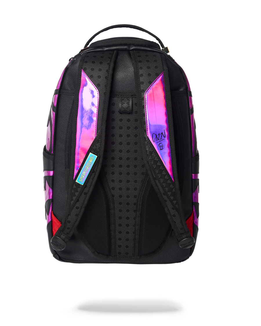 SPRAYGROUND® BACKPACK CAZZU IRIDESCENT CUT & SEW SPIDER SKULL SHARK BACKPACK (DLXV)