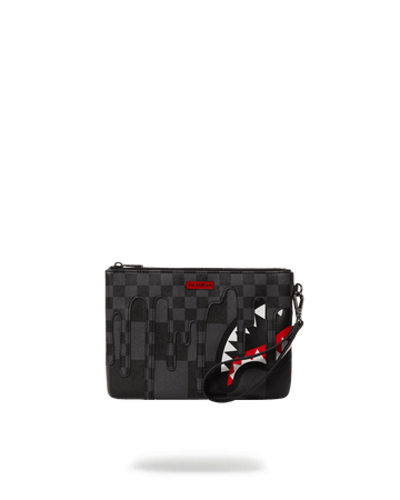 SPRAYGROUND® POUCHETTE XTC GREY SHARKS IN PARIS CROSSOVER CLUTCH