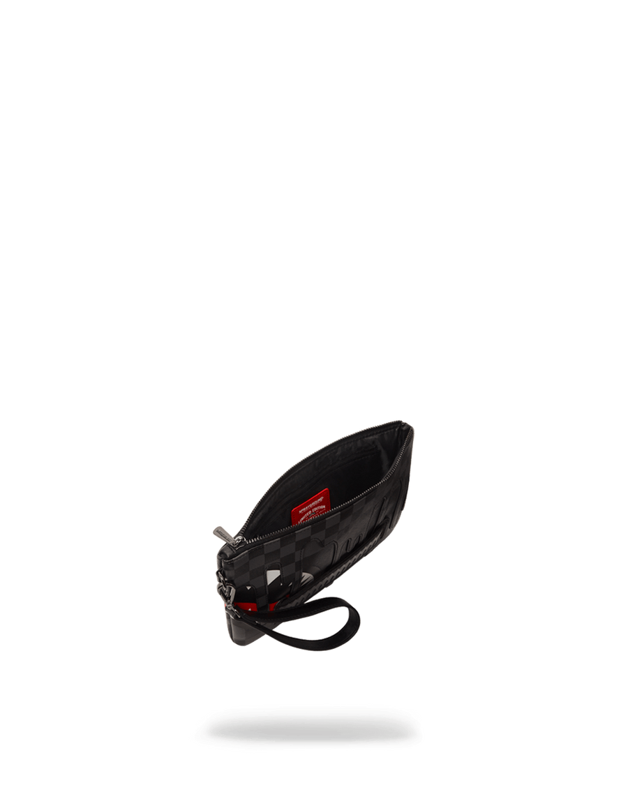 SPRAYGROUND® POUCHETTE XTC GREY SHARKS IN PARIS CROSSOVER CLUTCH