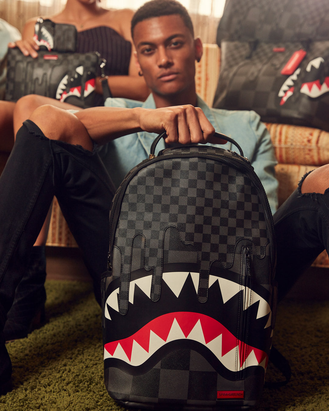 Sprayground xtc sharks in paris backpack Clearance