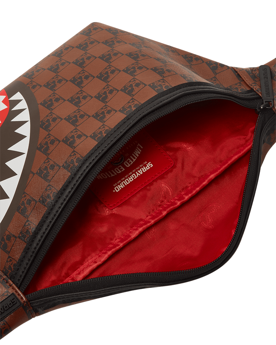 SPRAYGROUND® CROSSBODY SHARKS AND SKULLS SAVVY CROSSBODY