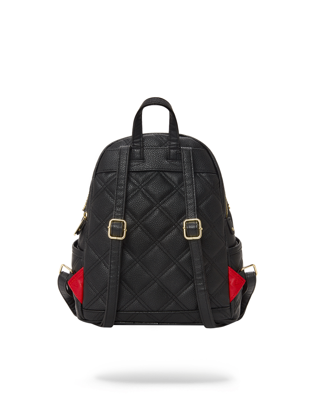 SPRAYGROUND® BACKPACK NOIR QUILT GOLD CHAIN SHARK SAVAGE BACKPACK