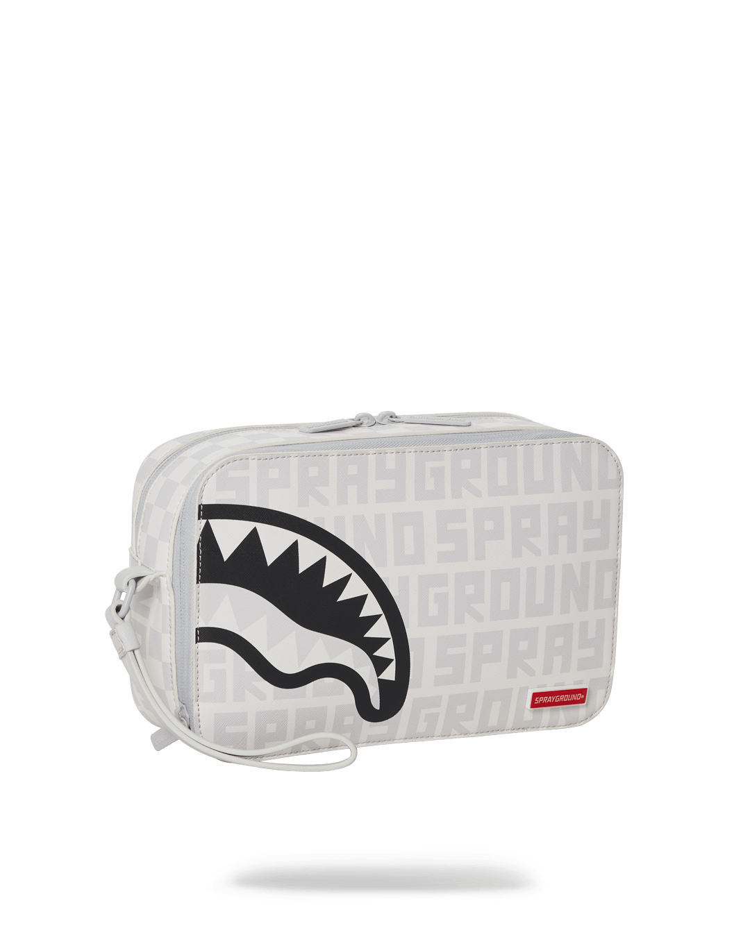 SPRAYGROUND® TOILETRY SPLIT THE CHECK (PEARL) TOILETRY BAG