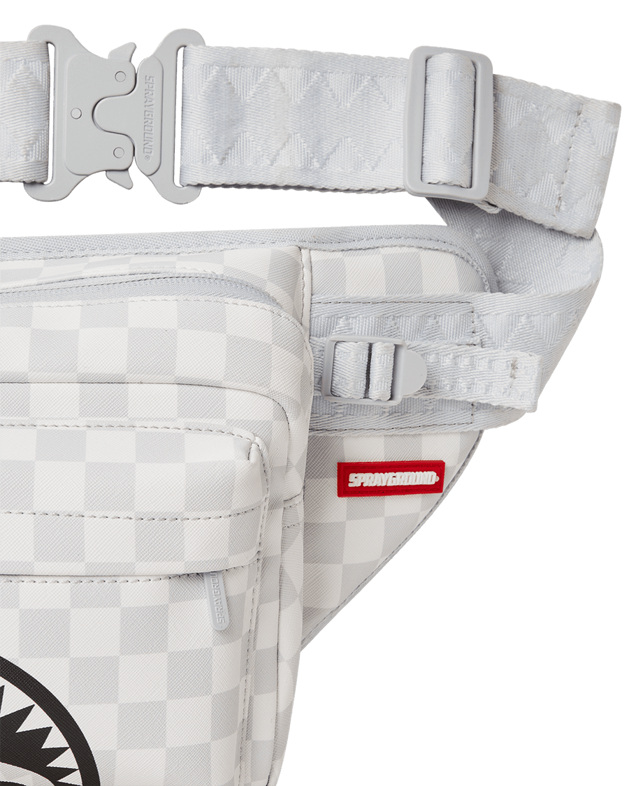 SPRAYGROUND® CROSS BODY SPLIT THE CHECK (PEARL) CARGO CROSSBODY