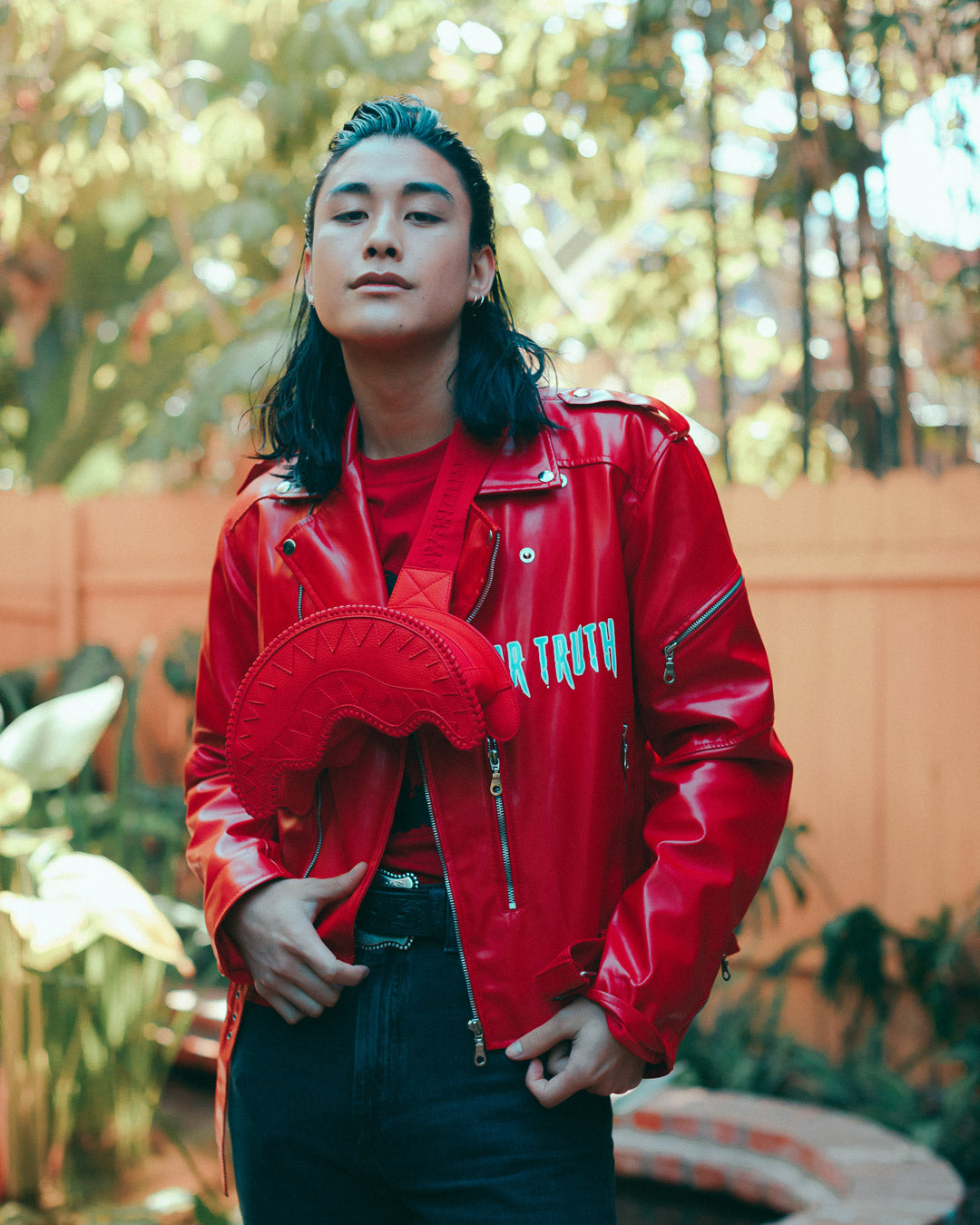SPRAYGROUND® CROSSBODY RED RIVIERA SHARKMOUTH CROSSBODY