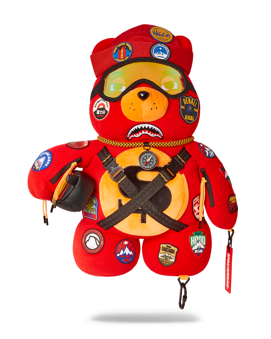 SPRAYGROUND® BACKPACK THE GLOBAL EXPEDITION MONEYBEAR TEDDYBEAR BACKPACK