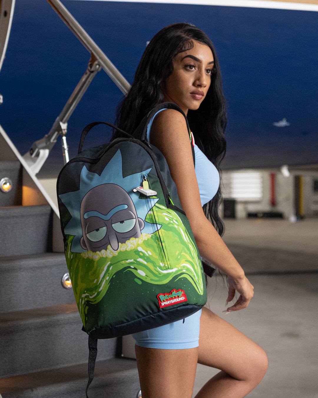 SPRAYGROUND® BACKPACK RICK AND MORTY PORTAL SHARK (DLXR)