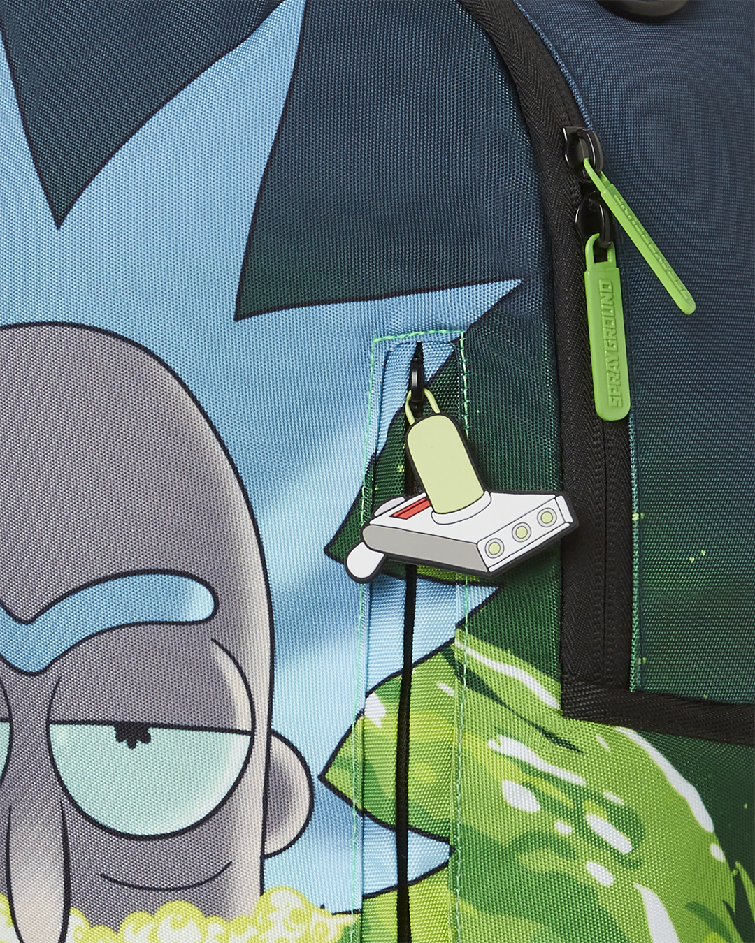 Sprayground rick and deals morty portal party shark