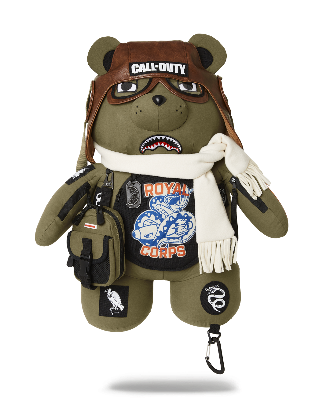 SPRAYGROUND® BACKPACK CALL OF DUTY AVIATOR FEARLESS MONEYBEAR TEDDYBEAR BACKPACK