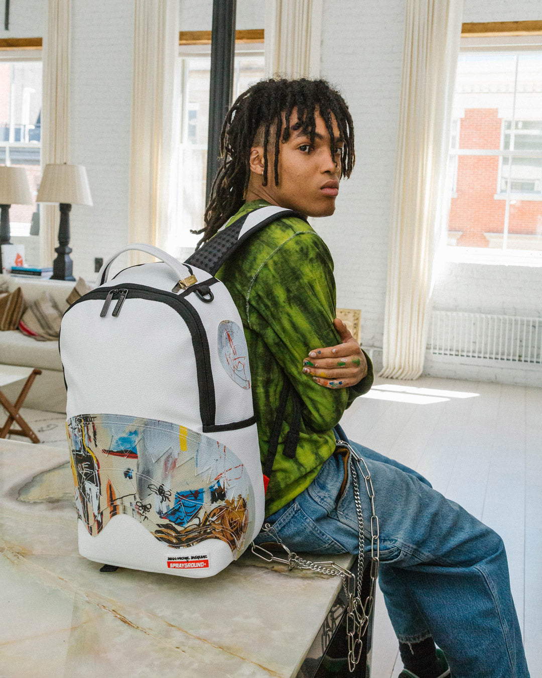 SPRAYGROUND® BACKPACK OFFICIAL BASQUIAT ACQUE PERICOLOSE 1981 BACKPACK (DLXV)