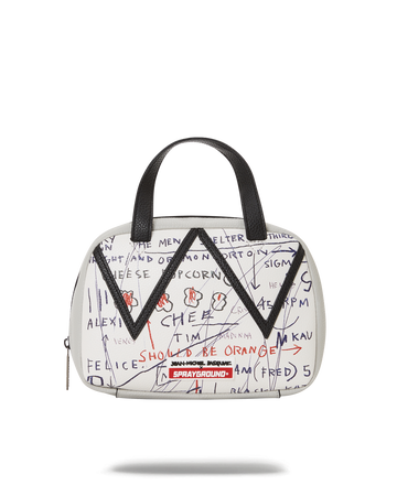 SPRAYGROUND® HANDBAG OFFICIAL BASQUIAT UNTITLED (CHEESE POPCORN) 1983 HANDBAG