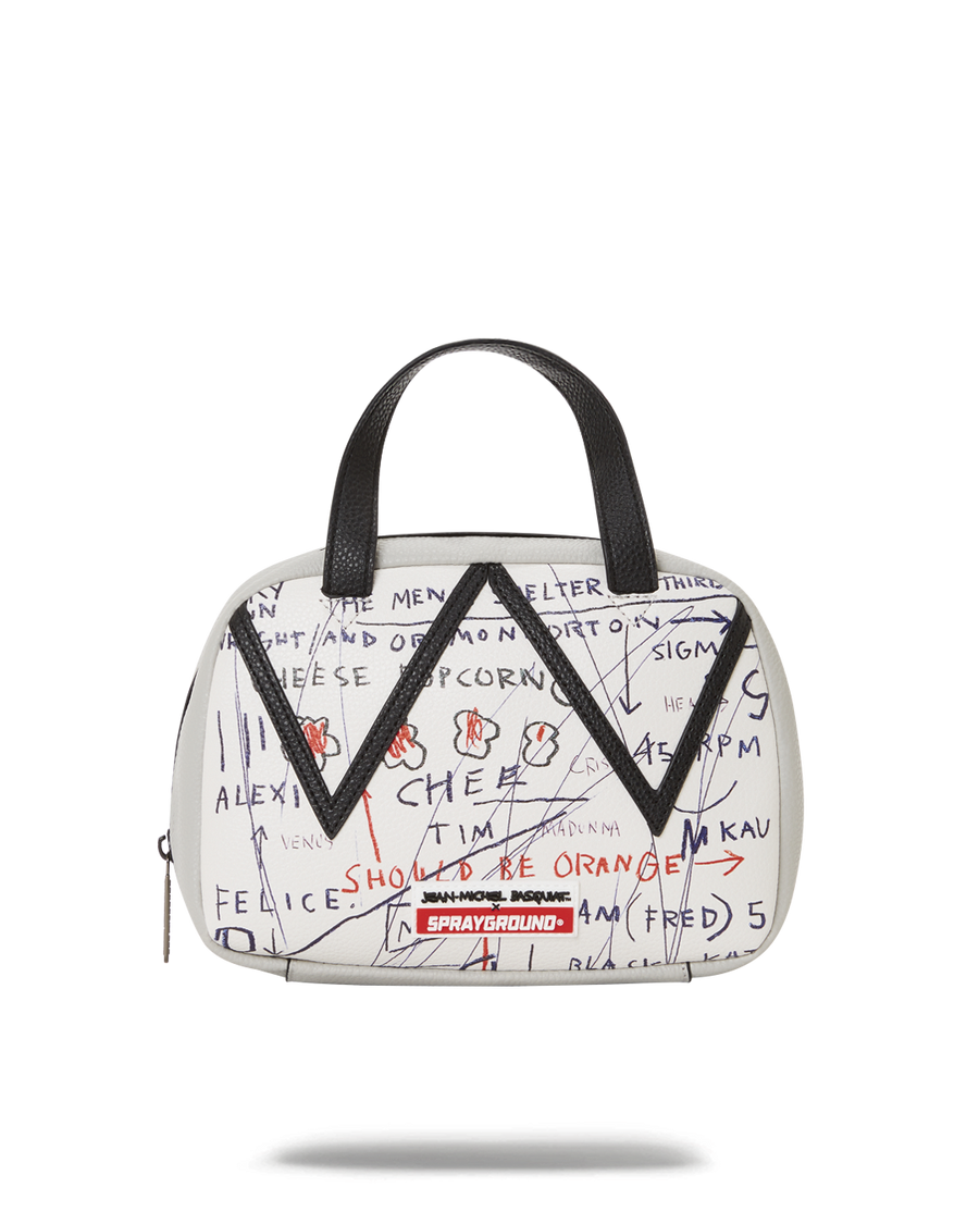 SPRAYGROUND® HANDBAG OFFICIAL BASQUIAT UNTITLED (CHEESE POPCORN) 1983 HANDBAG