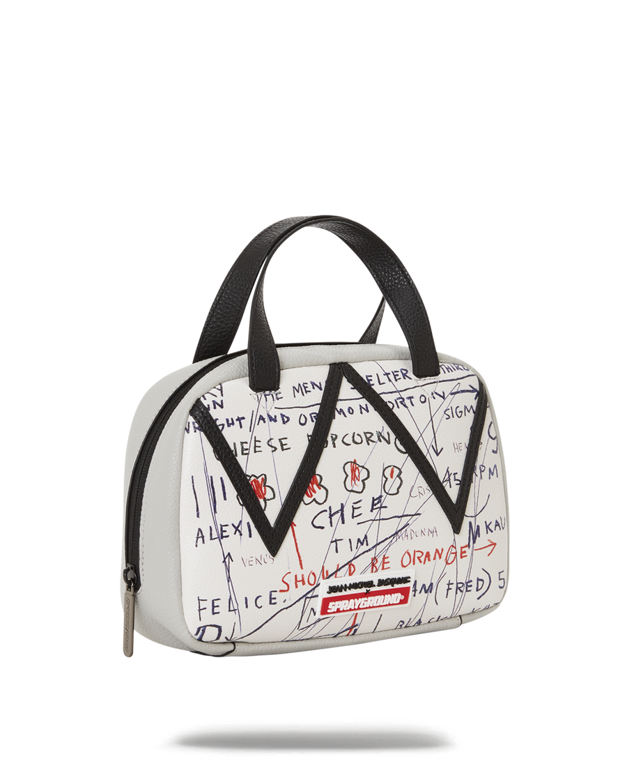 SPRAYGROUND® HANDBAG OFFICIAL BASQUIAT UNTITLED (CHEESE POPCORN) 1983 HANDBAG