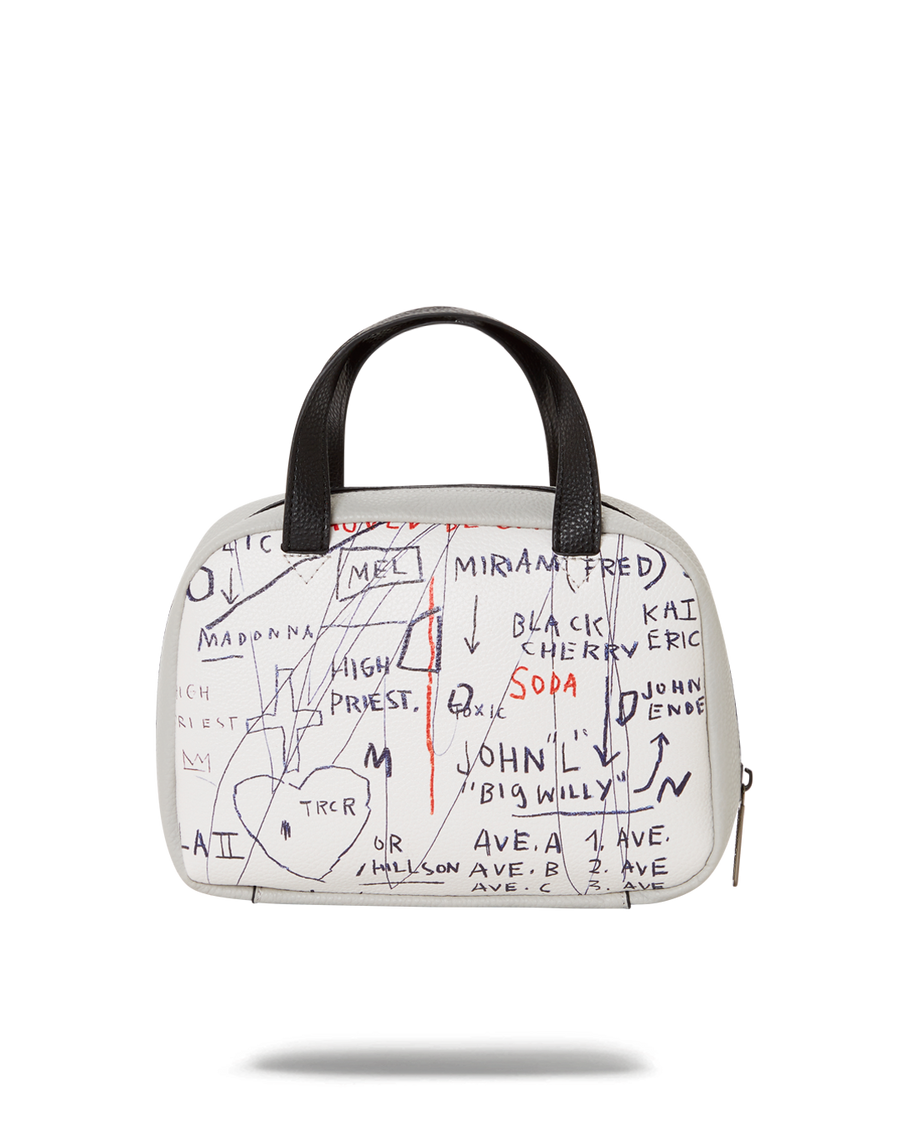 SPRAYGROUND® HANDBAG OFFICIAL BASQUIAT UNTITLED (CHEESE POPCORN) 1983 HANDBAG