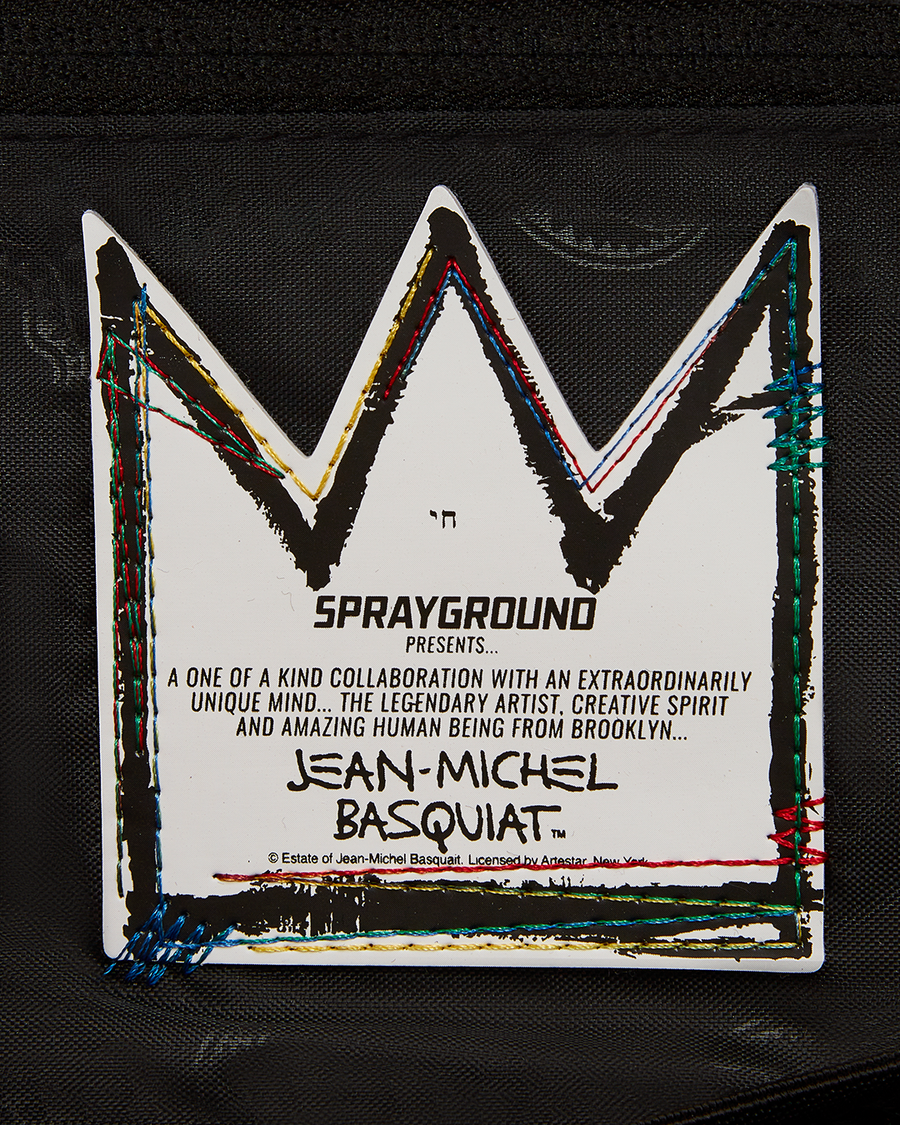 SPRAYGROUND® HANDBAG OFFICIAL BASQUIAT UNTITLED (CHEESE POPCORN) 1983 HANDBAG